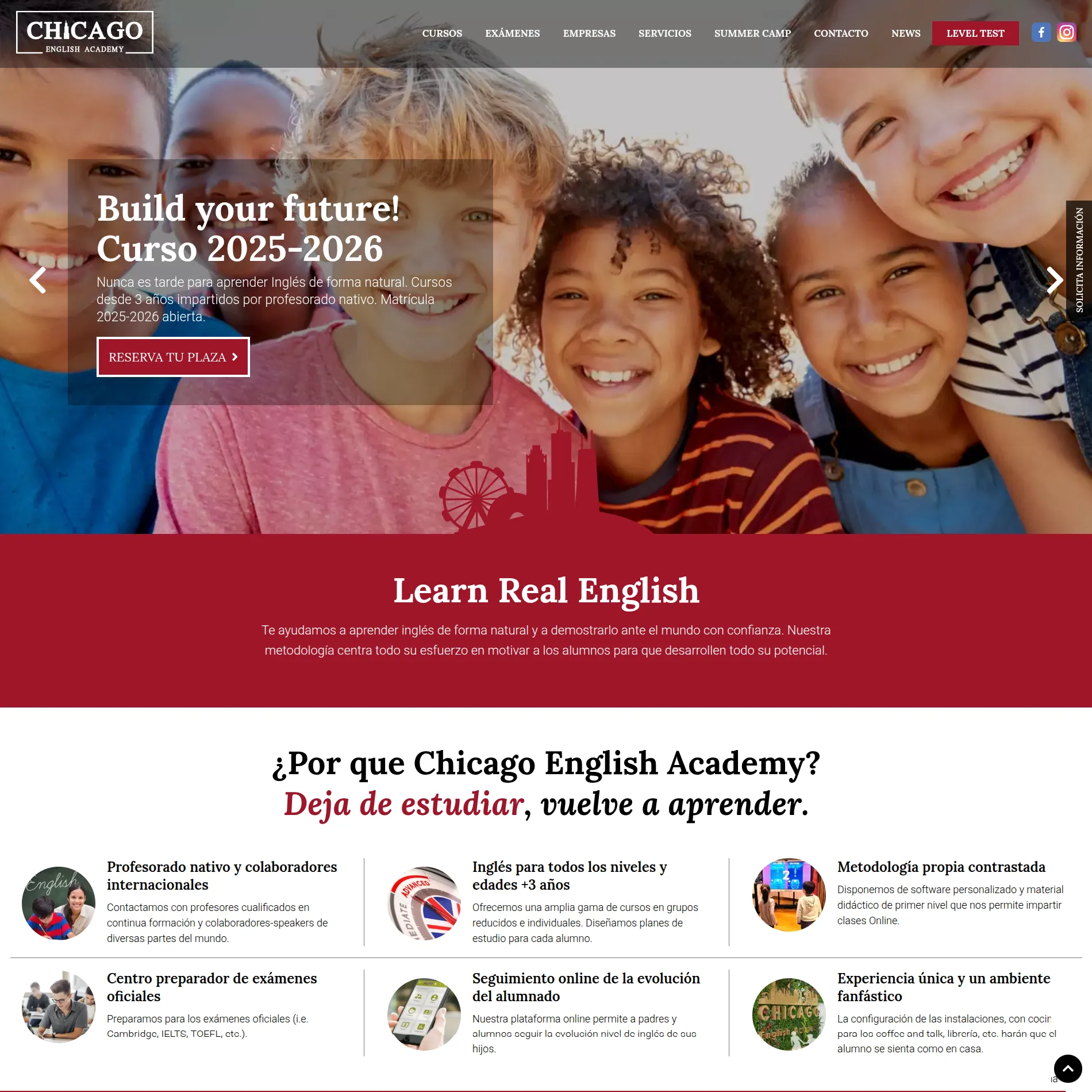 Web de Chicago English