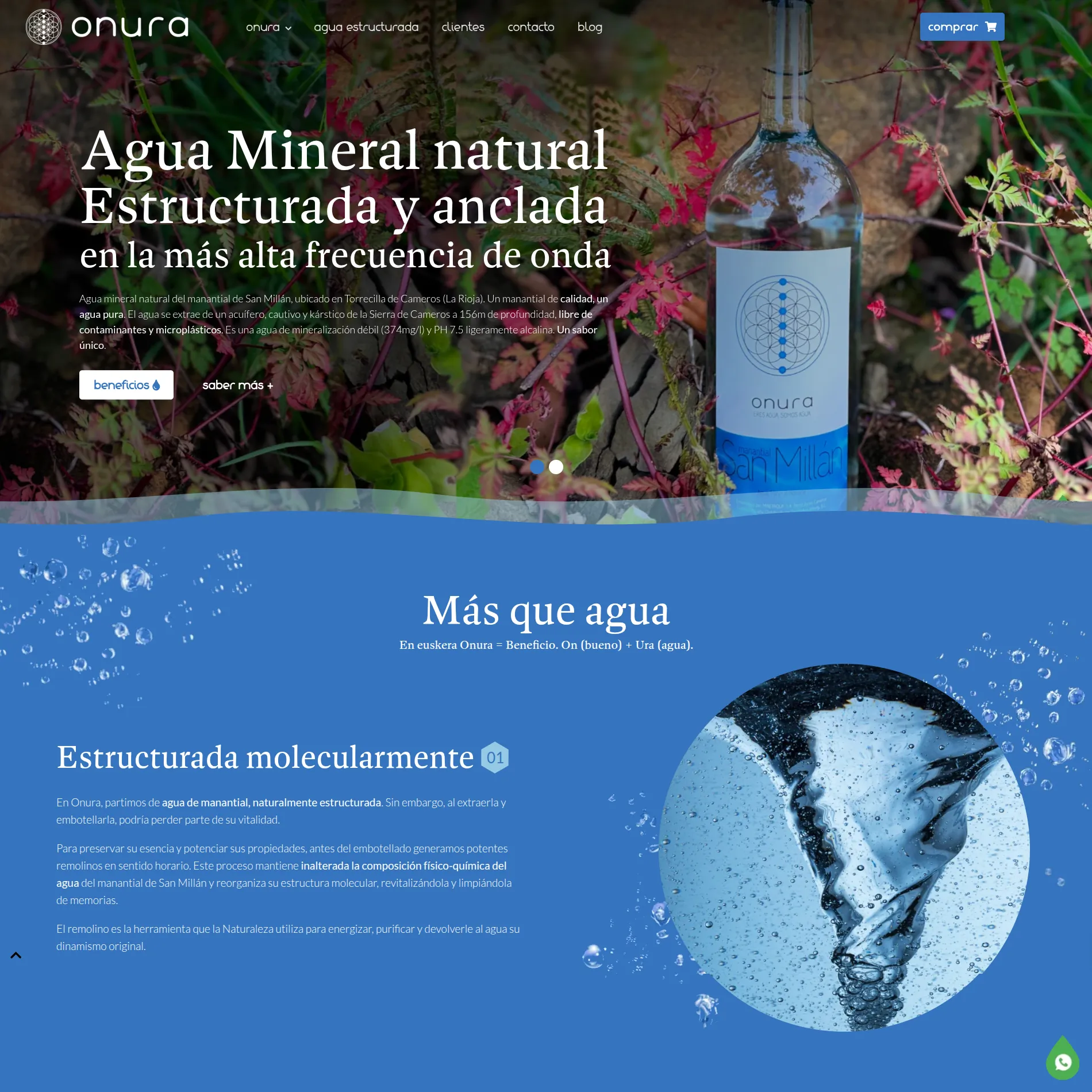 Web de Onura Water